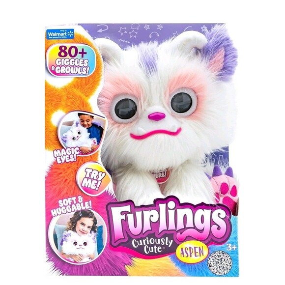 Furlings Aspen Interactive Yeti Plush Toy 13" 80+ Sounds Animations Kids 3+ NWT - Picture 3 of 8